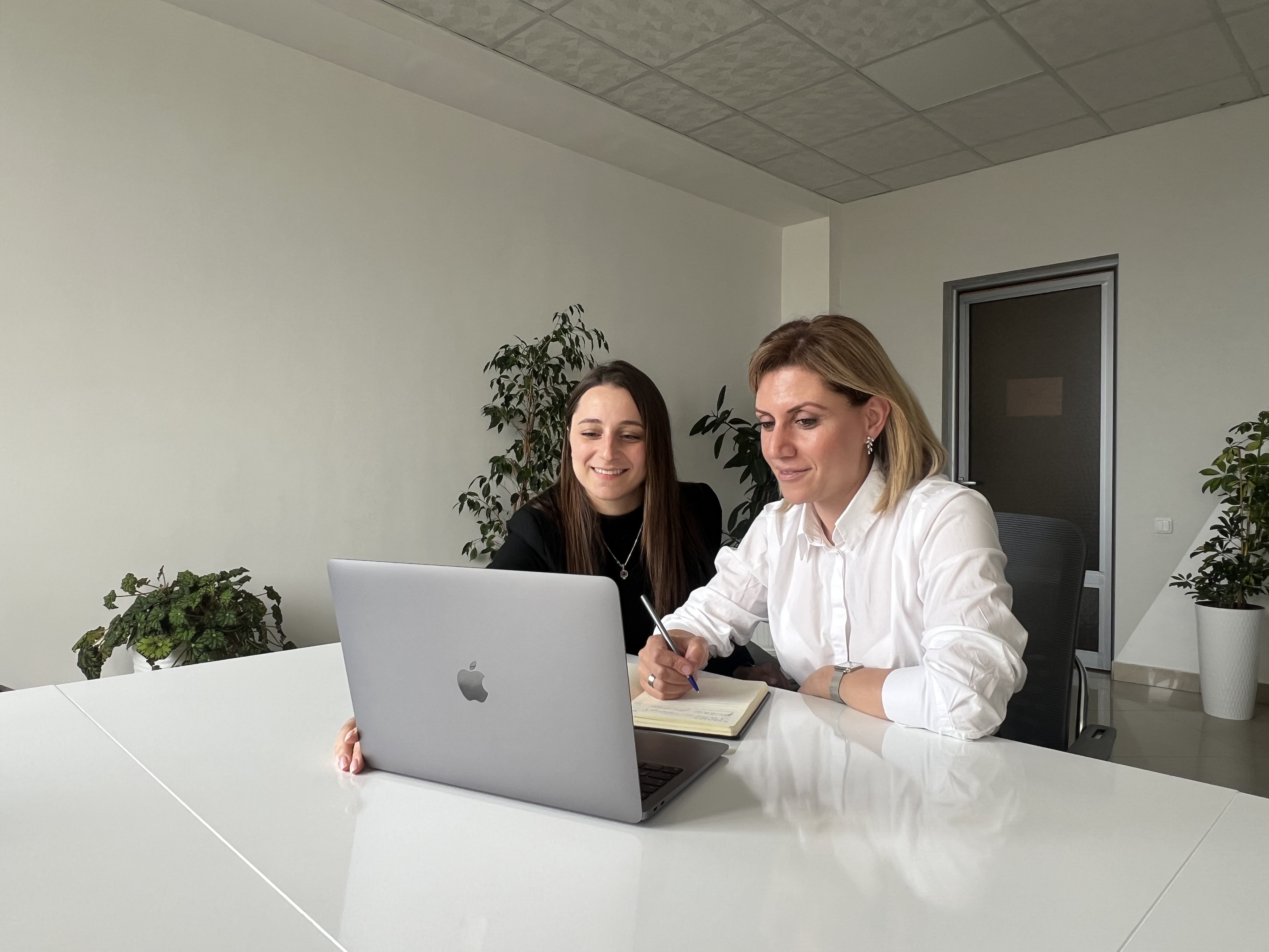 Person interacting with iPhone